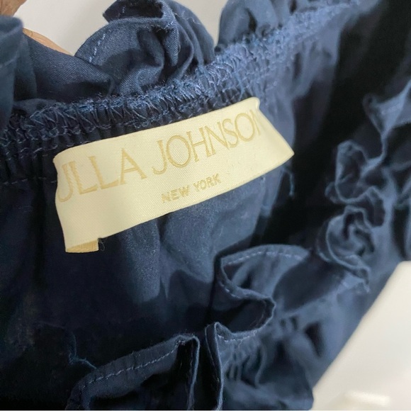 ULLA JOHNSON Olga Ruffled Cotton Blouse - Picture 11 of 13